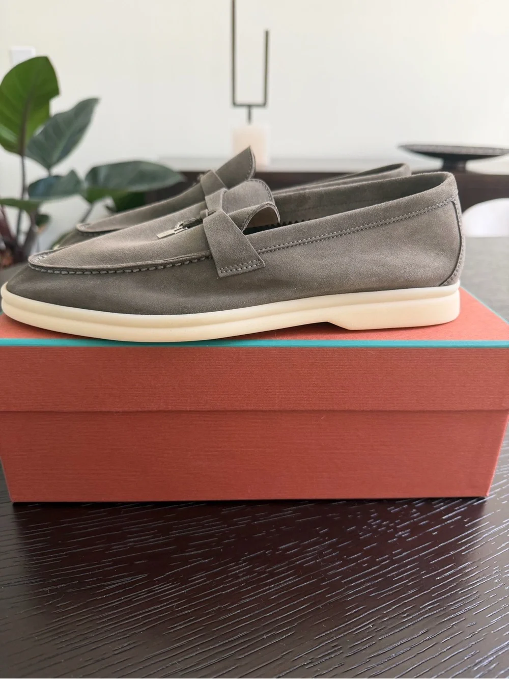 NWT Loro Piana Summer Walk Charms Loafers, Size 39